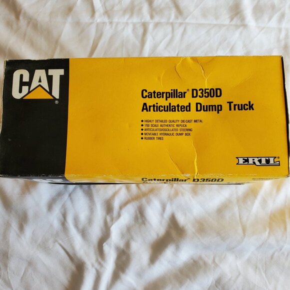 VINTAGE (1992) ERTL CAT D350D Articulated Dump Truck 1/50 Scale 2431 - Picture 2 of 5